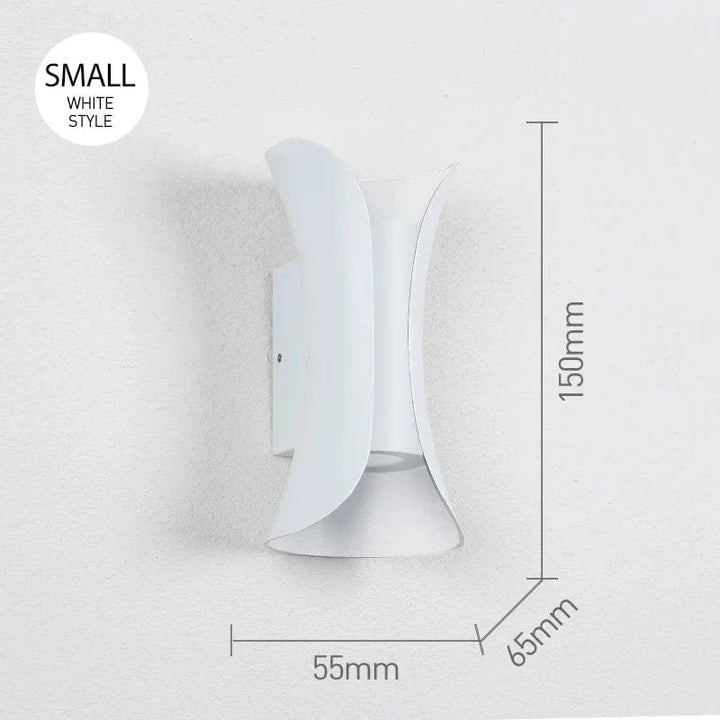 Nowoczesna Lampa Ścienna LED – Wodoodporna - Aluminium - Do Użytku Wewnętrznego/Zewnętrznego