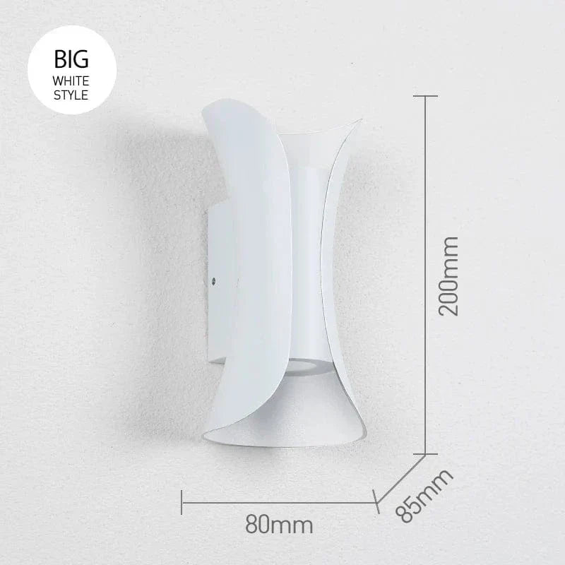 Nowoczesna Lampa Ścienna LED – Wodoodporna - Aluminium - Do Użytku Wewnętrznego/Zewnętrznego