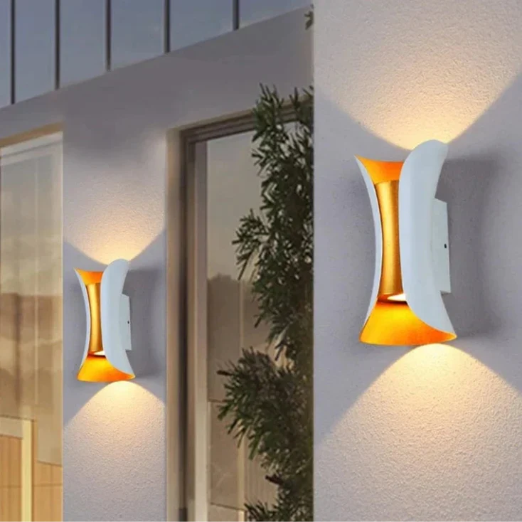 Nowoczesna Lampa Ścienna LED – Wodoodporna - Aluminium - Do Użytku Wewnętrznego/Zewnętrznego