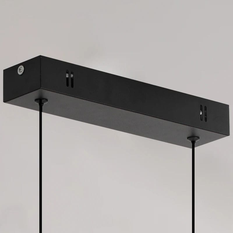 Nowoczesna czarna lampa sufitowa z regulowaną wysokością – minimalistyczny design - aluminium i silikon - idealna do kuchni i jadalni