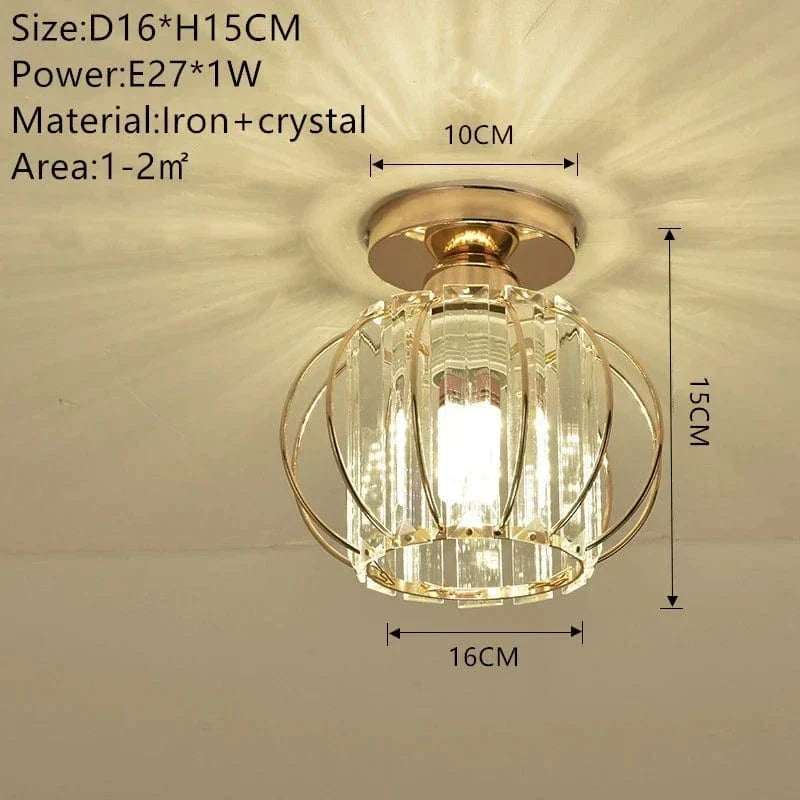Nowoczesna Lampa Sufitowa - K9 Kryształ - Kompatybilna z LED - Elegancki Design - Do Użytku Wewnętrznego - Polerowane Wykończenie Chromowe