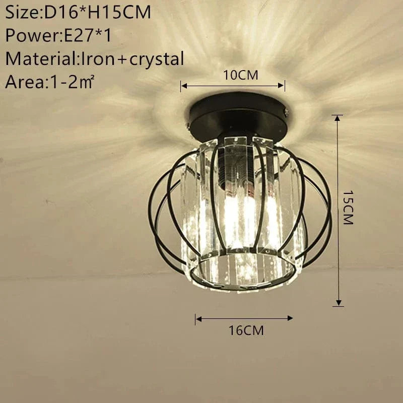 Nowoczesna Lampa Sufitowa - K9 Kryształ - Kompatybilna z LED - Elegancki Design - Do Użytku Wewnętrznego - Polerowane Wykończenie Chromowe