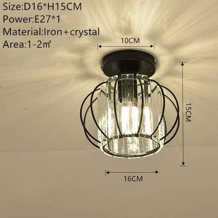 Nowoczesna Lampa Sufitowa - K9 Kryształ - Kompatybilna z LED - Elegancki Design - Do Użytku Wewnętrznego - Polerowane Wykończenie Chromowe