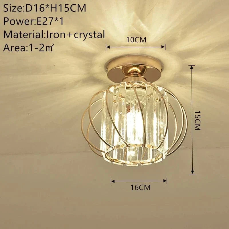 Nowoczesna Lampa Sufitowa - K9 Kryształ - Kompatybilna z LED - Elegancki Design - Do Użytku Wewnętrznego - Polerowane Wykończenie Chromowe