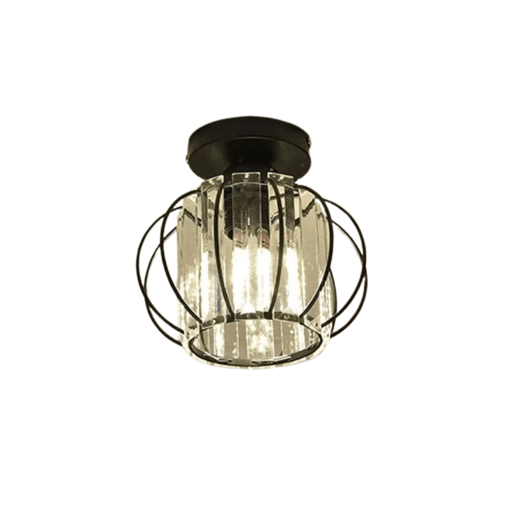 Nowoczesna Lampa Sufitowa - K9 Kryształ - Kompatybilna z LED - Elegancki Design - Do Użytku Wewnętrznego - Polerowane Wykończenie Chromowe