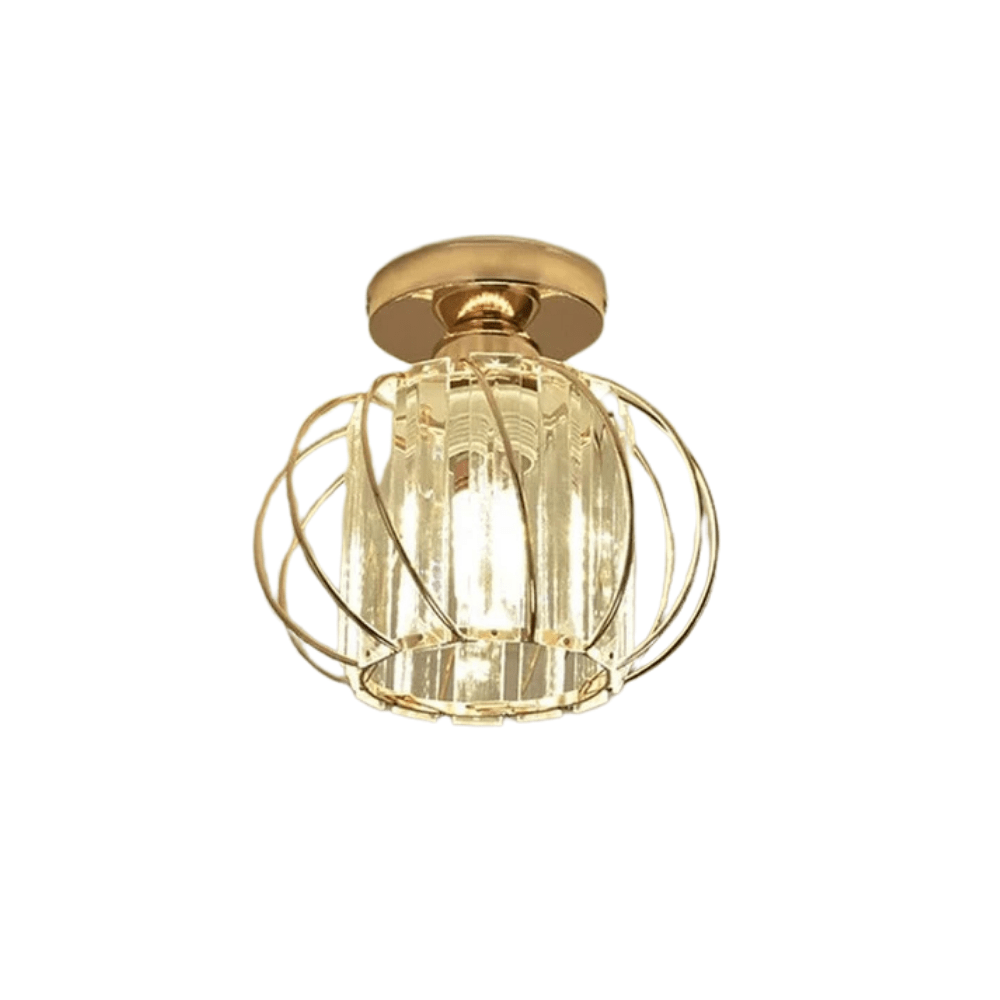Nowoczesna Lampa Sufitowa - K9 Kryształ - Kompatybilna z LED - Elegancki Design - Do Użytku Wewnętrznego - Polerowane Wykończenie Chromowe