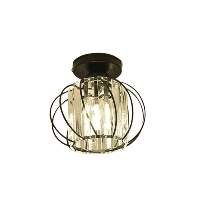 Nowoczesna Lampa Sufitowa - K9 Kryształ - Kompatybilna z LED - Elegancki Design - Do Użytku Wewnętrznego - Polerowane Wykończenie Chromowe