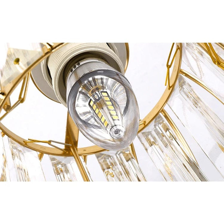 Nowoczesna Lampa Sufitowa - K9 Kryształ - Kompatybilna z LED - Elegancki Design - Do Użytku Wewnętrznego - Polerowane Wykończenie Chromowe