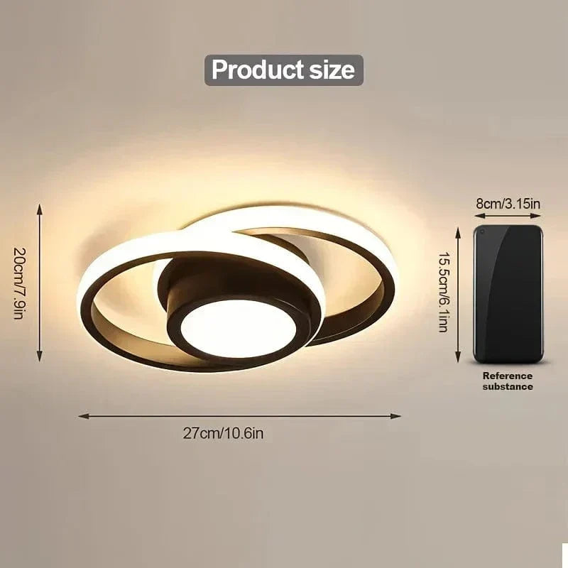 Nowoczesna Lampa LED sufitowa - Ściemniana - Energooszczędna - Trzy Temperatury Barwowe - Trwała Konstrukcja - Odpowiednia do Użytku Wewnętrznego