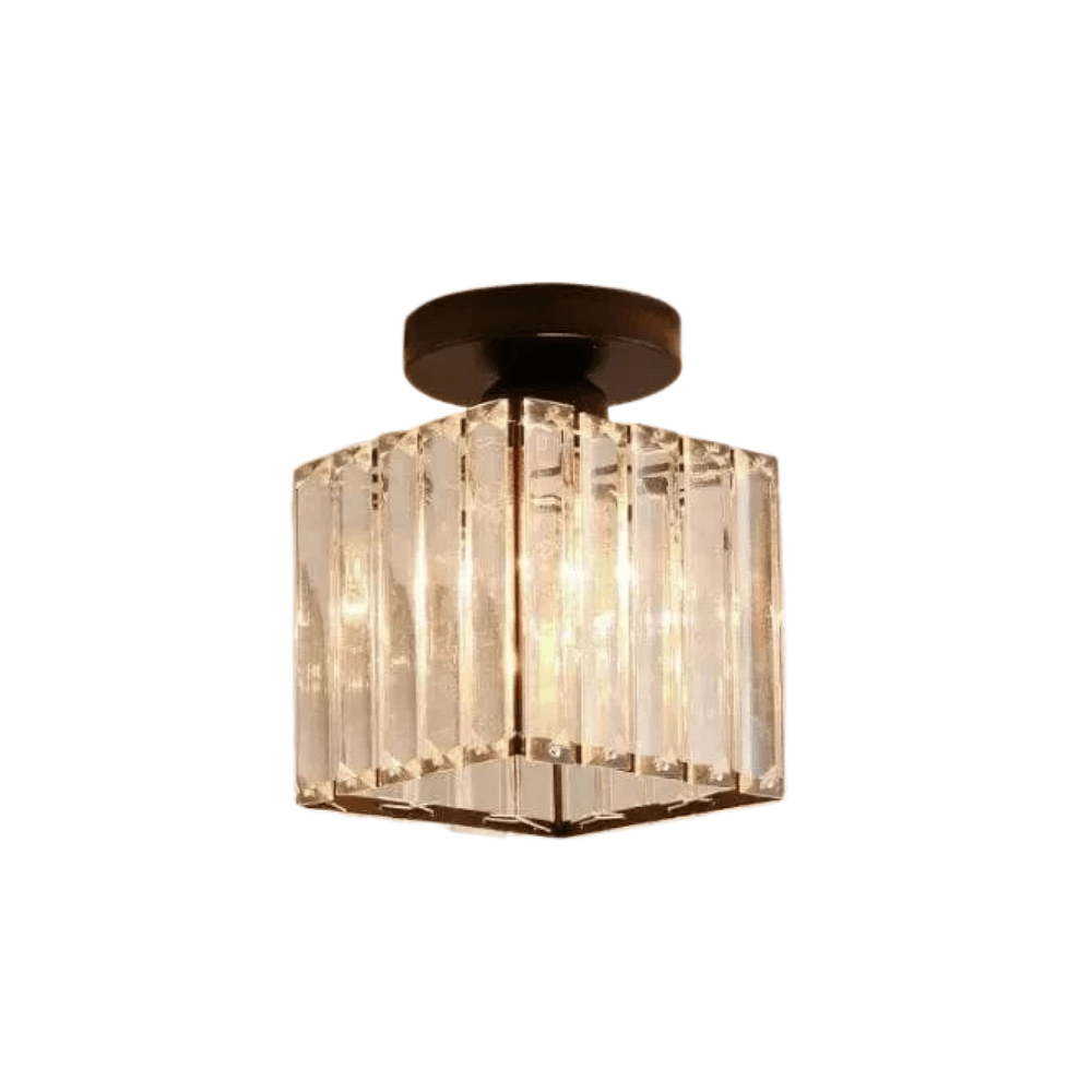 Nowoczesna Wisząca Lampa Sufitowa - Styl Retro - Podstawa E27 - Metal/Szkło - Wykończenie Czarny/Złoty - Idealna Do Wejścia/Kuchni