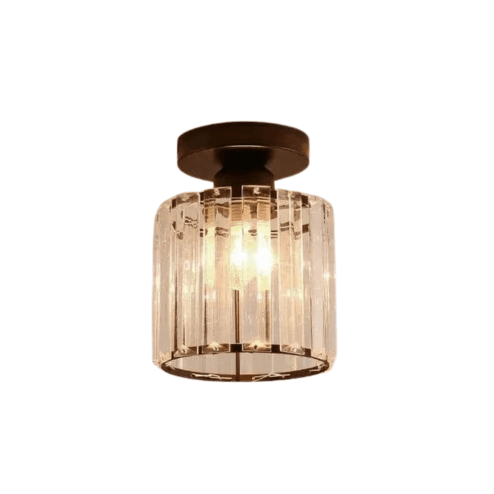 Nowoczesna Wisząca Lampa Sufitowa - Styl Retro - Podstawa E27 - Metal/Szkło - Wykończenie Czarny/Złoty - Idealna Do Wejścia/Kuchni