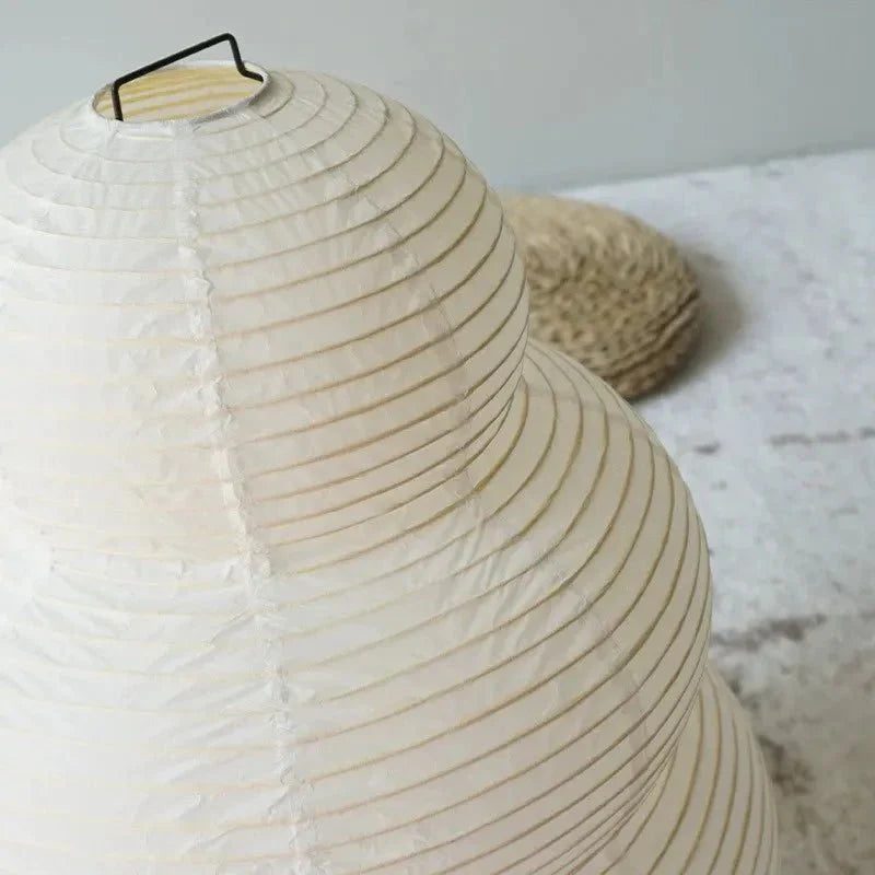 SabiGlow - Pożyczany Wabi Sabi Lampa Podłogowa z Papieru Ryżowego z Regulowanym Stojakiem