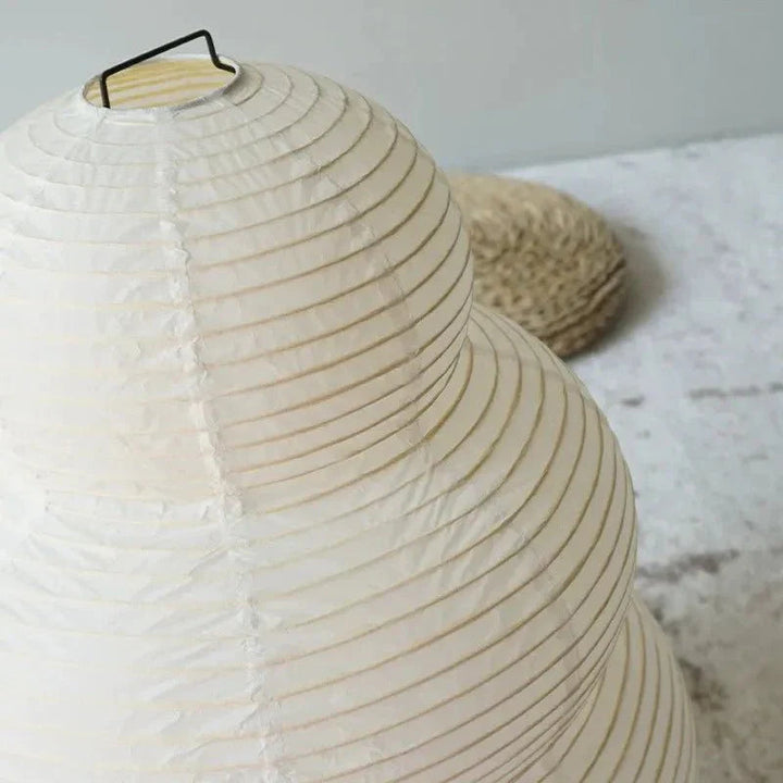 SabiGlow - Pożyczany Wabi Sabi Lampa Podłogowa z Papieru Ryżowego z Regulowanym Stojakiem
