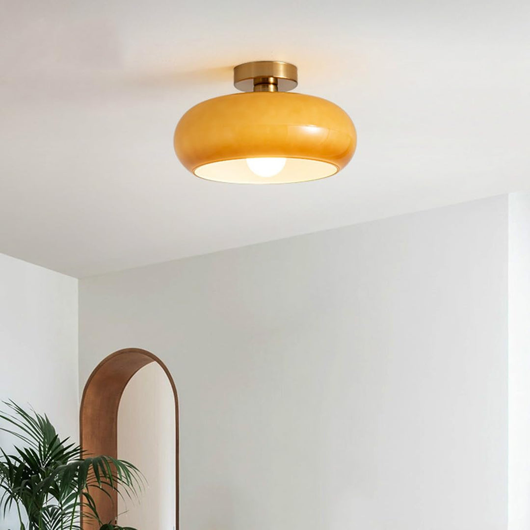 Lampa Wisząca Vintage Szklana