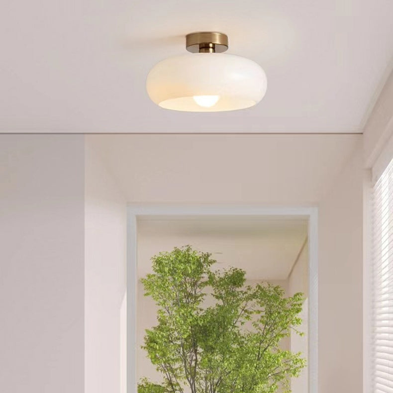 Lampa Wisząca Vintage Szklana