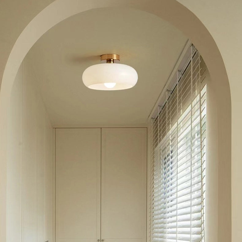 Lampa Wisząca Vintage Szklana