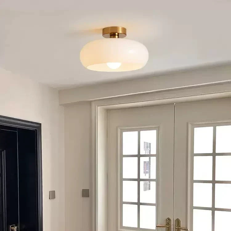 Lampa Wisząca Vintage Szklana