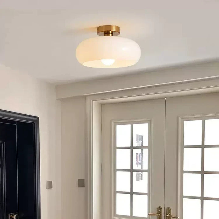 Lampa Wisząca Vintage Szklana