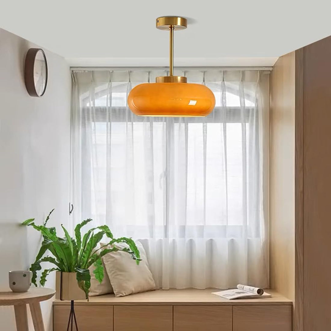 Lampa Wisząca Vintage Szklana