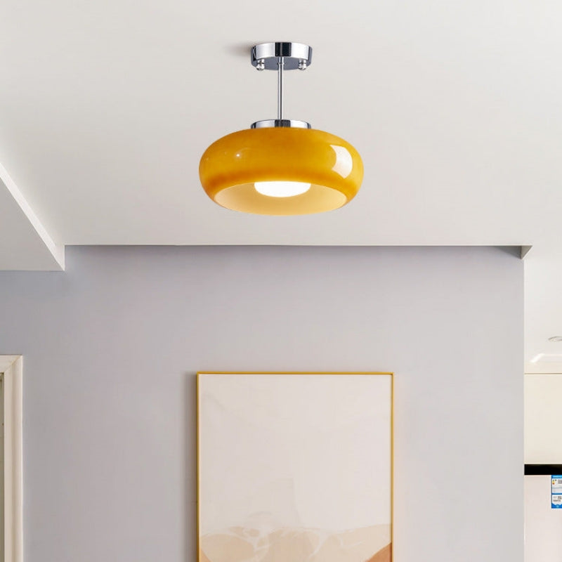 Lampa Wisząca Vintage Szklana