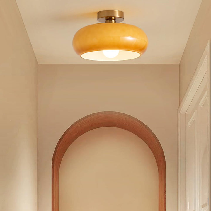 Lampa Wisząca Vintage Szklana