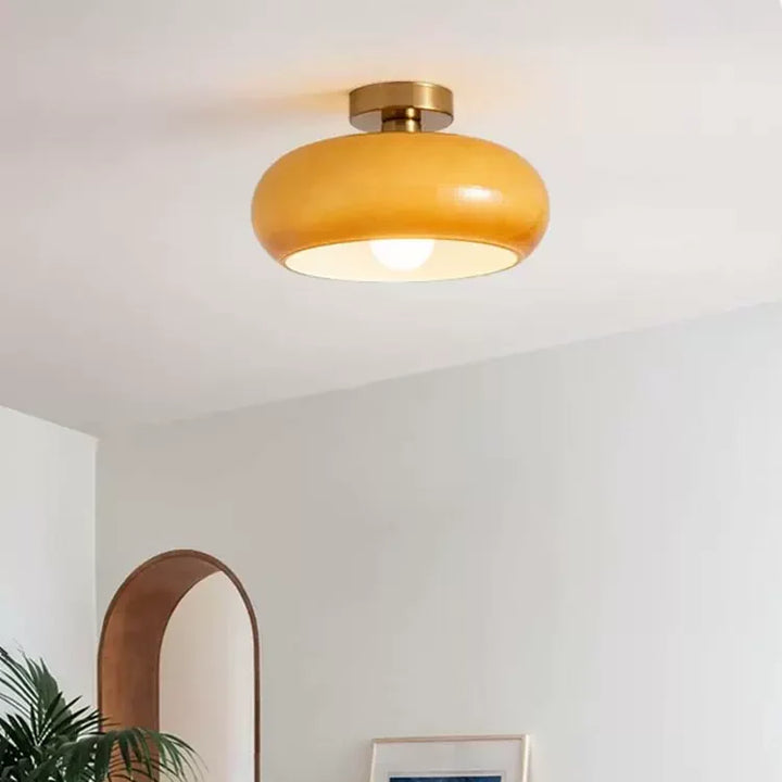 Lampa Wisząca Vintage Szklana