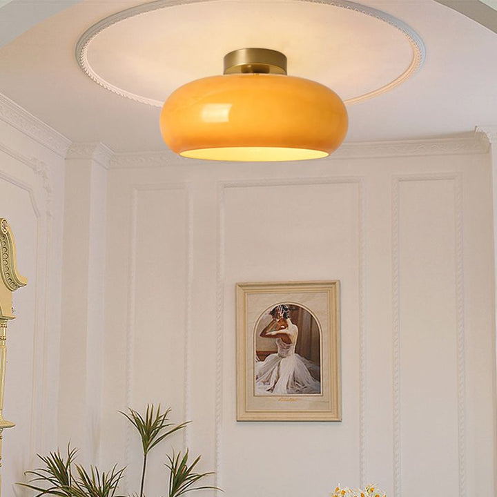 Lampa Wisząca Vintage Szklana