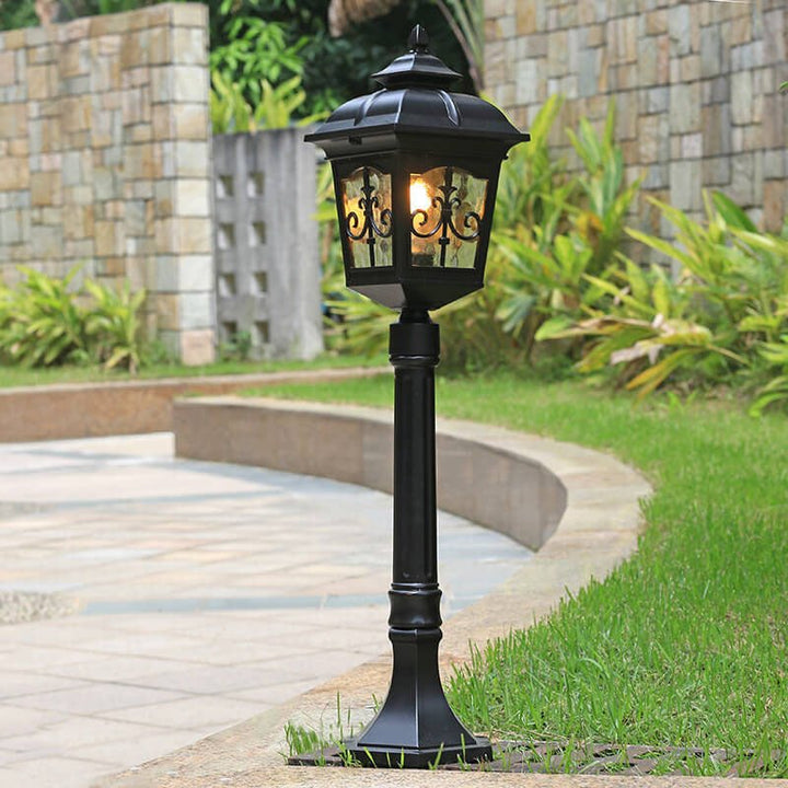 Lampa Ogrodowa Zewnętrzna Wodoodporna Metalowa
