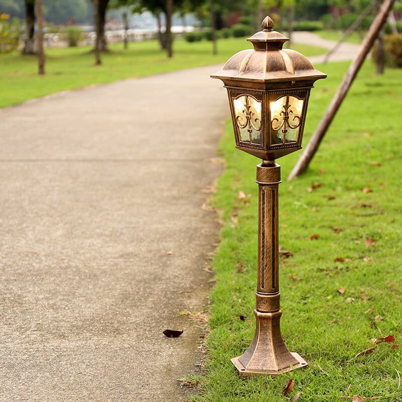 Lampa Ogrodowa Zewnętrzna Wodoodporna Metalowa