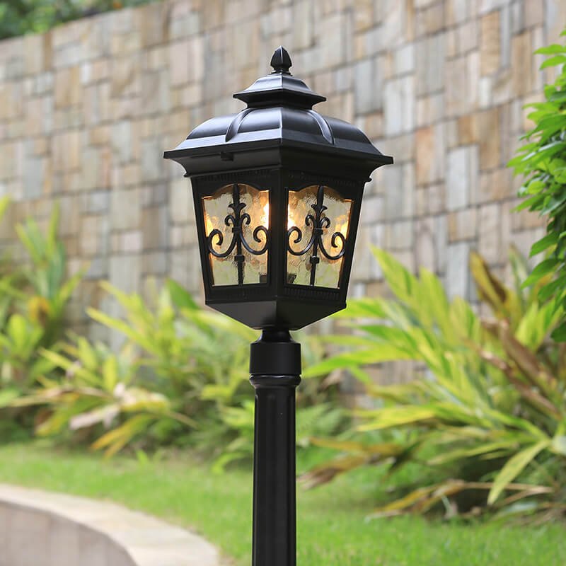 Lampa Ogrodowa Zewnętrzna Wodoodporna Metalowa