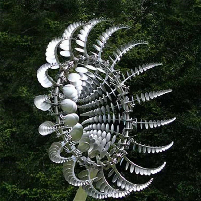 LuxRoyale Nowa Anty-Rdza Magiczna Metalowa Wiatrowskaz Kinetyczny