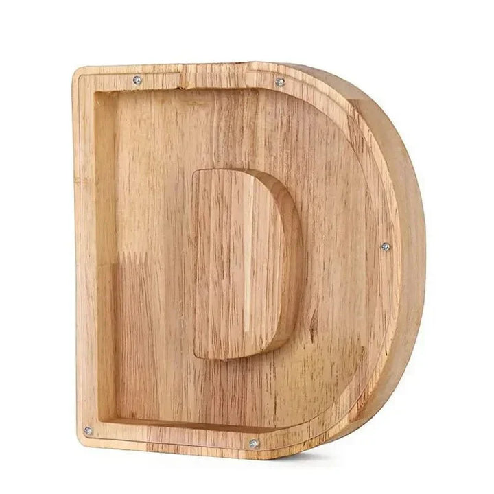 Drewniane Litery Inicjały Skarbonka Personalizowana Dekoracja