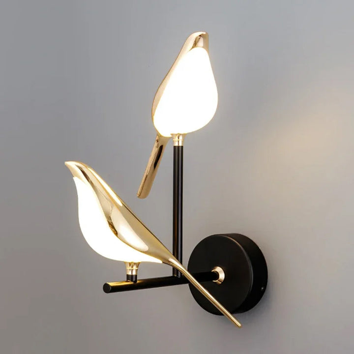 Lampa Ścienna LED Ptaki – Dekoracyjna Lampa Nocna do Wnętrz i na Zewnątrz