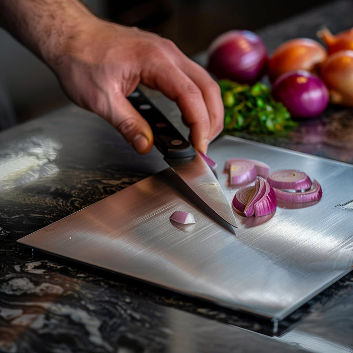 ChefGuard – Premium Antybakteryjna Deska do Krojenia ze Stali